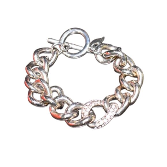 Victoria's Secret Chunky Gold Chain Bracelet - Picture 1 of 11